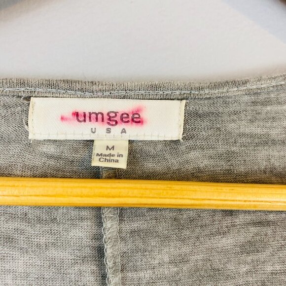 Umgee Layered Tunic Sweater Oversized Gray M - Picture 3 of 5